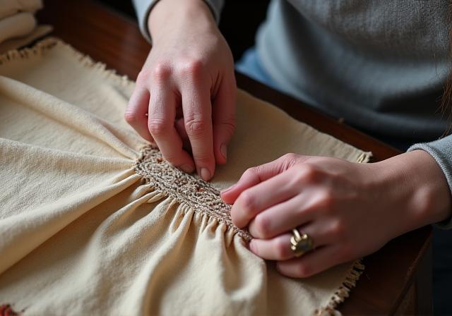Proceso de restauración textil